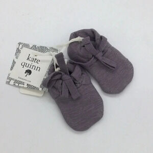 NWT Kate Quinn 3-6M Purple Booties